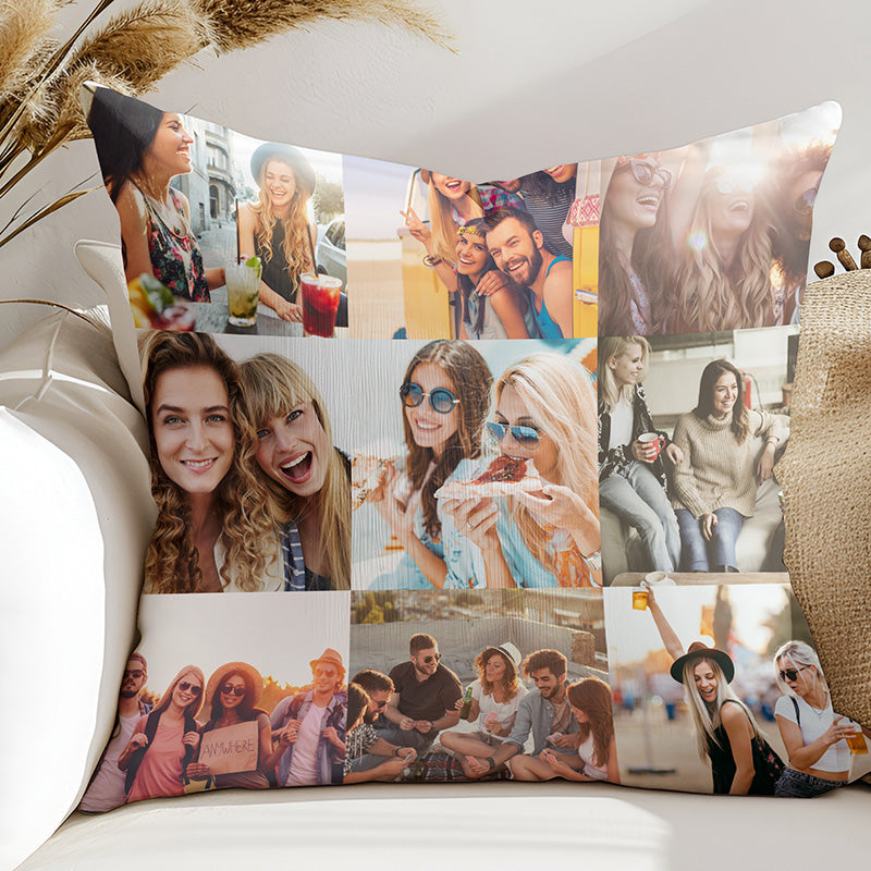 9 Photo Collage Cushion