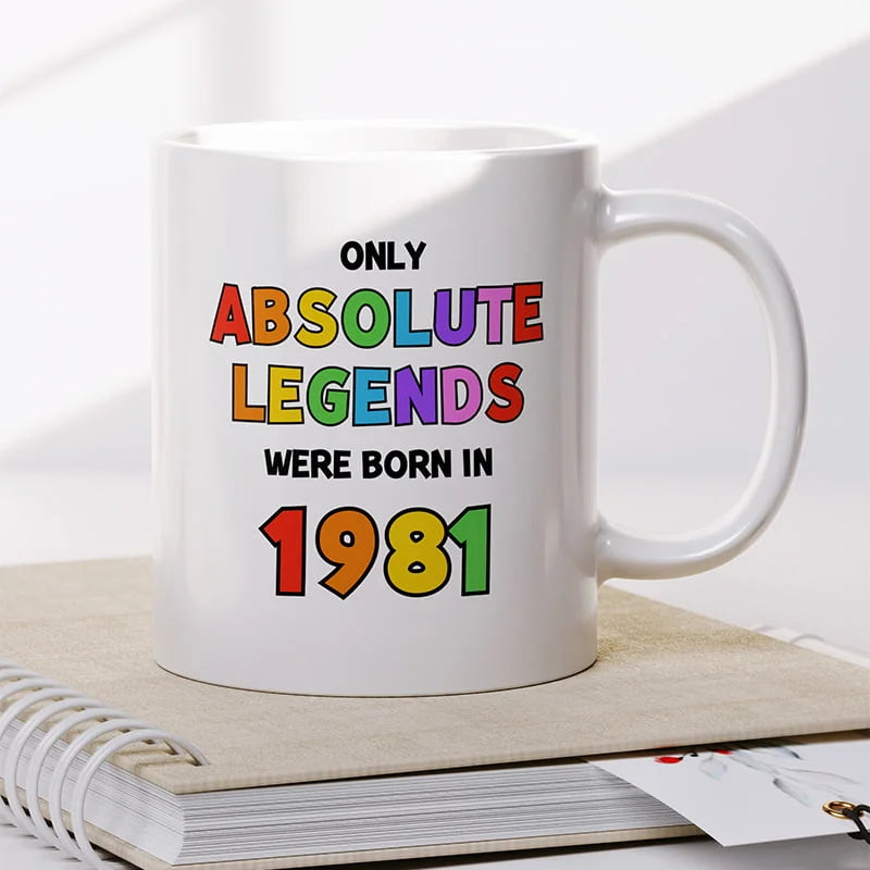 Absolute Legends Born Year Personalised Mug