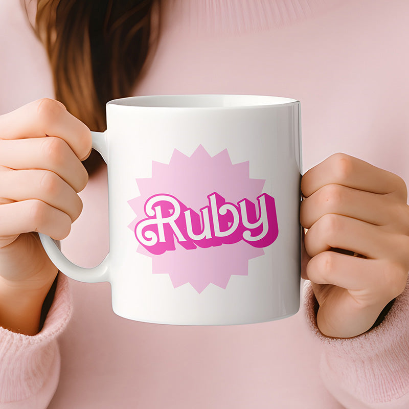Barbie Style Personalised Mug