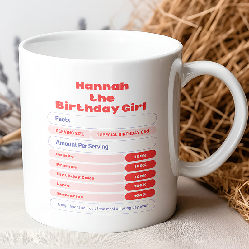 Birthday Girl Recipe Mug