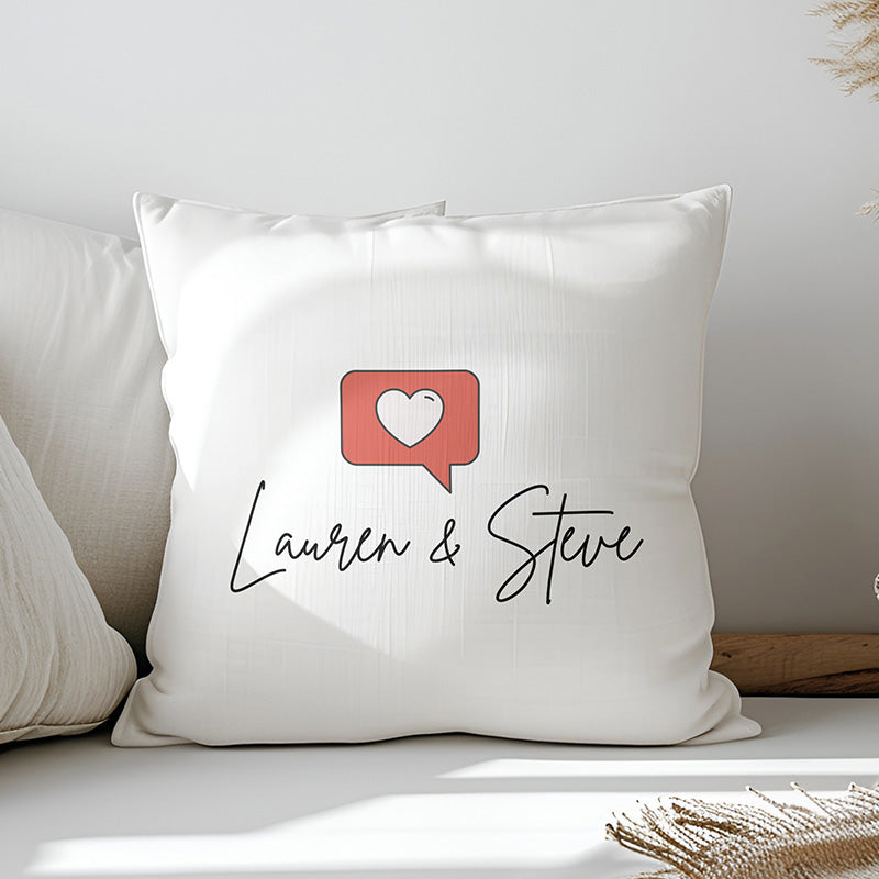 Message Heart Personalised Cushion