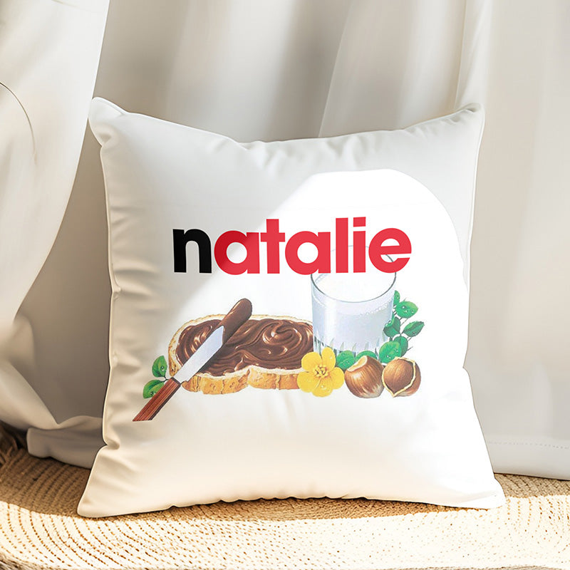 Nutella Inspired Personalised Cushion