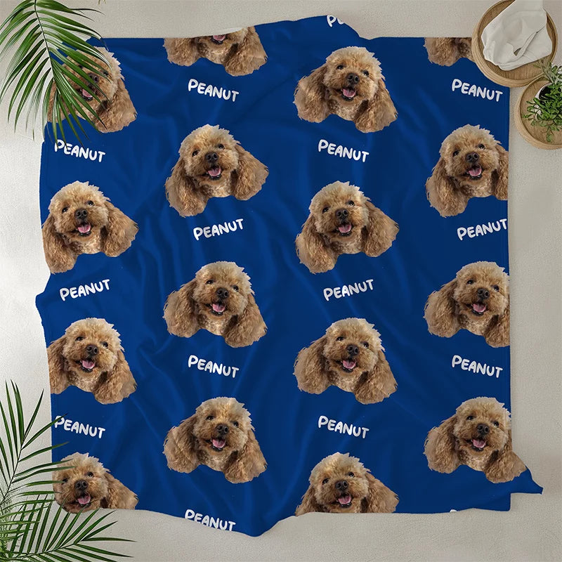 Pet Face Personalised Blanket